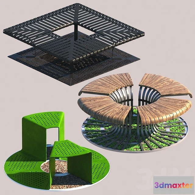 1093862 - Tree Bench Grates - 227419
