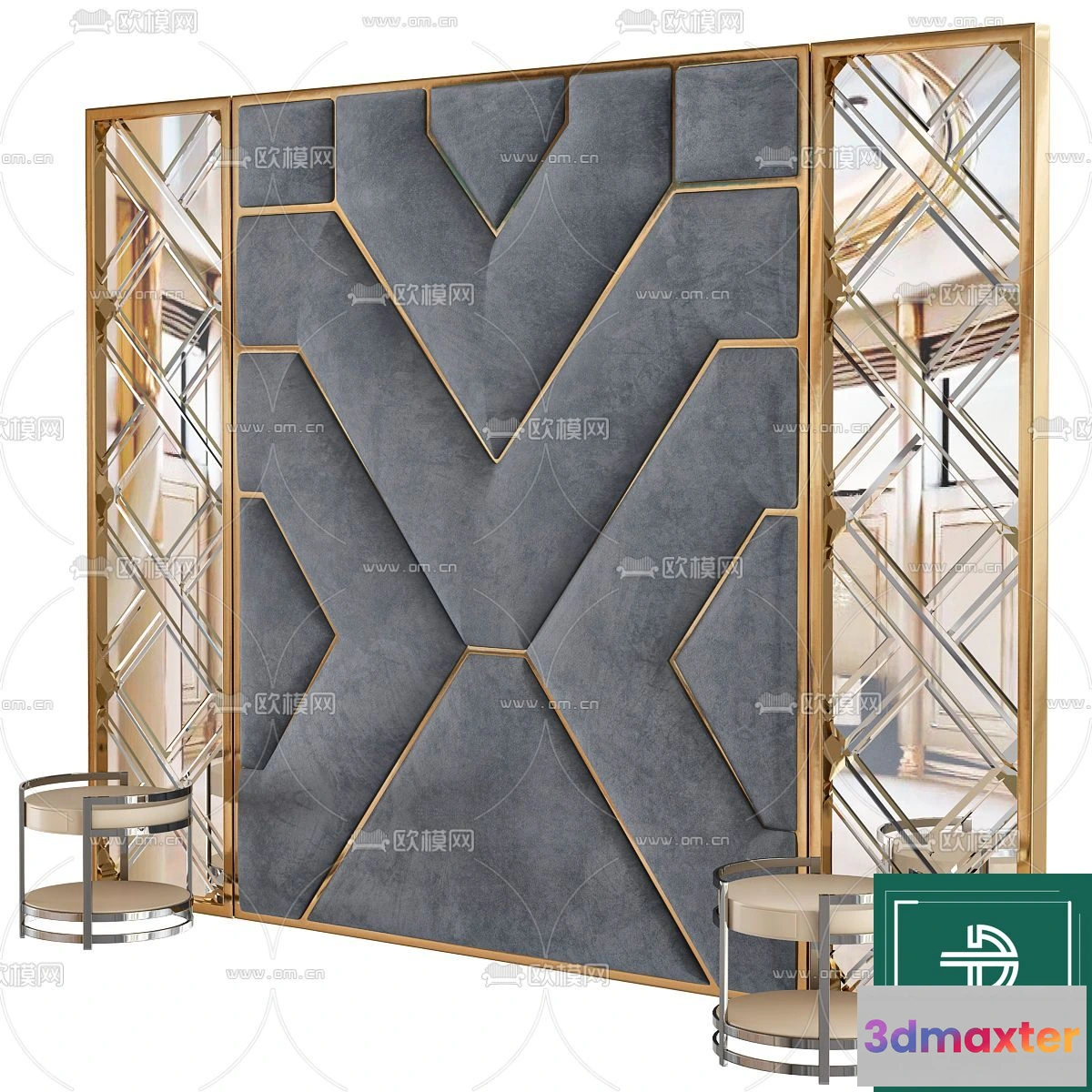1220532 - Headboard - Bedboard - Modern 3D Models - 038