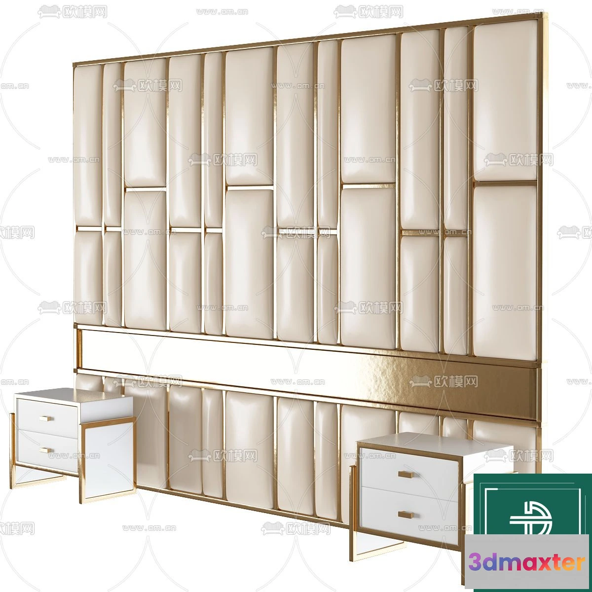 1262334 - Headboard - Bedboard - Modern 3D Models - 029