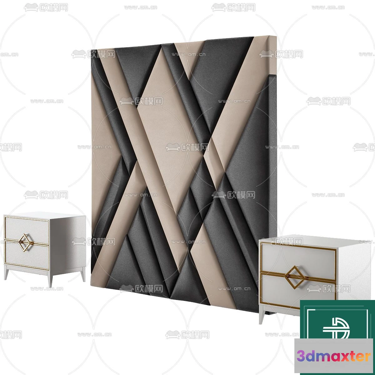 1262338 - Headboard - Bedboard - Modern 3D Models - 031