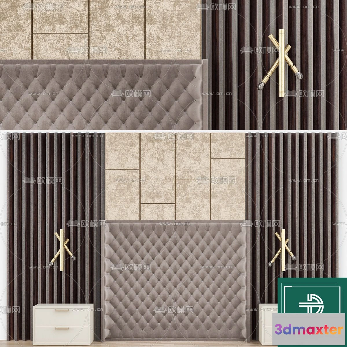 1262342 - Headboard - Bedboard - Modern 3D Models - 033