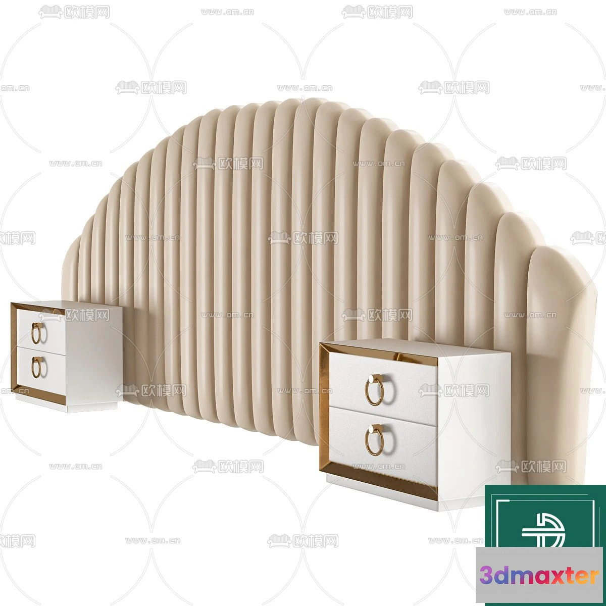 1262350 - Headboard - Bedboard - Modern 3D Models - 037