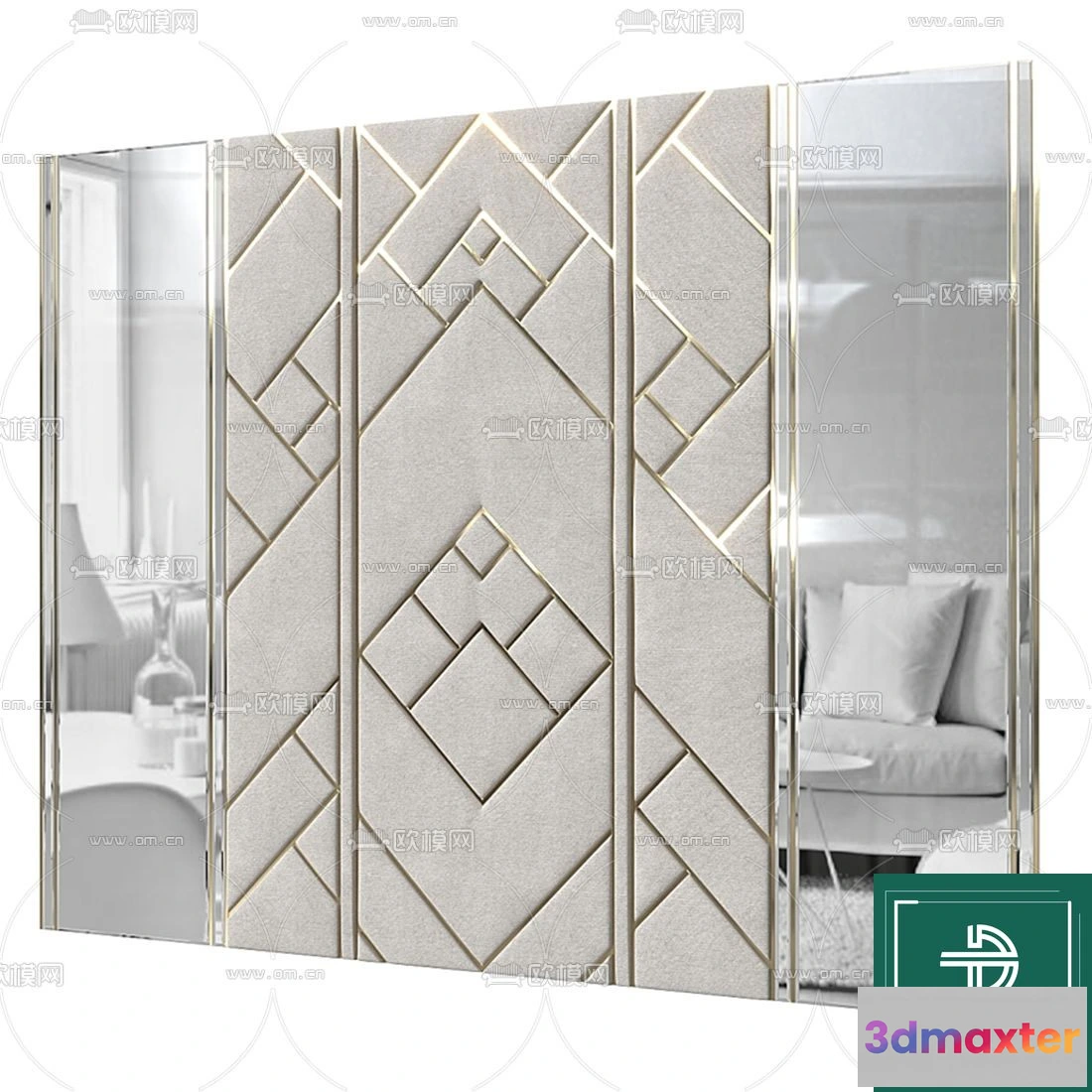 1262380 - Headboard - Bedboard - Modern 3D Models - 052