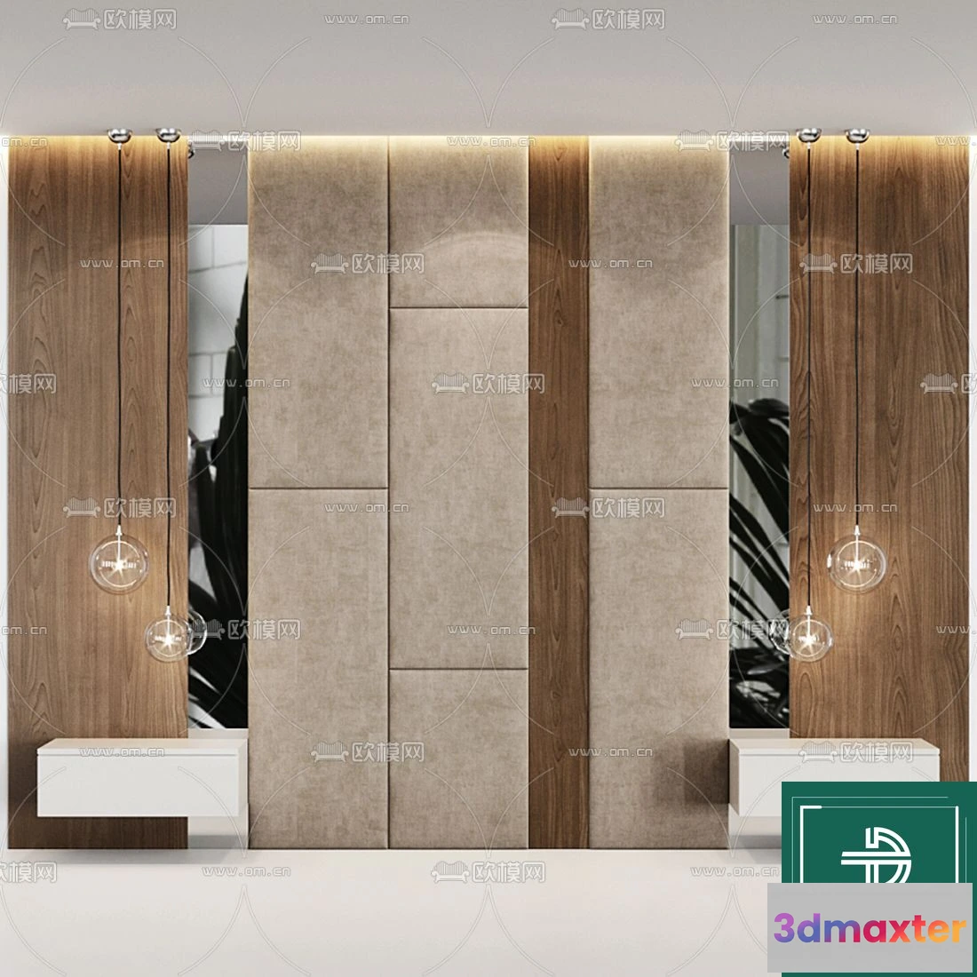 1262392 - Headboard - Bedboard - Modern 3D Models - 058