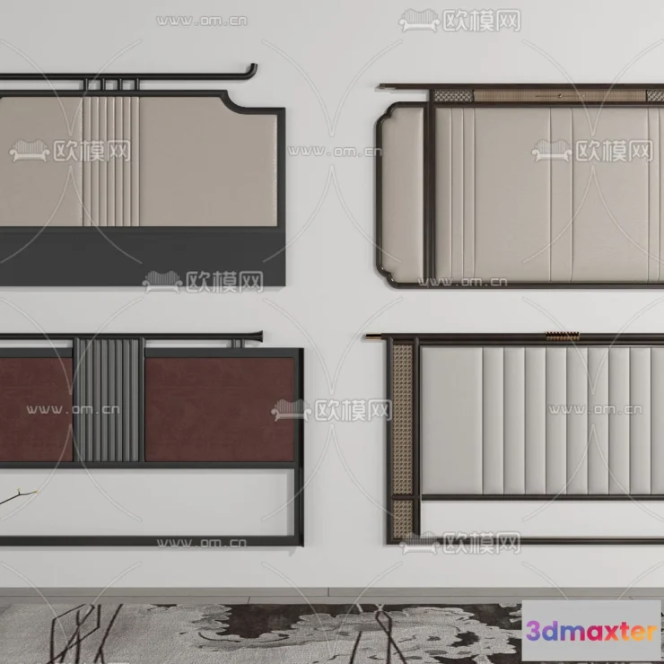 1262428 - Headboard - Bedboard - Modern 3D Models - 076