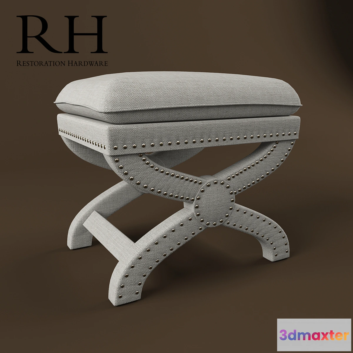 1267888 - Toscane Nailhead Bench 3D Max