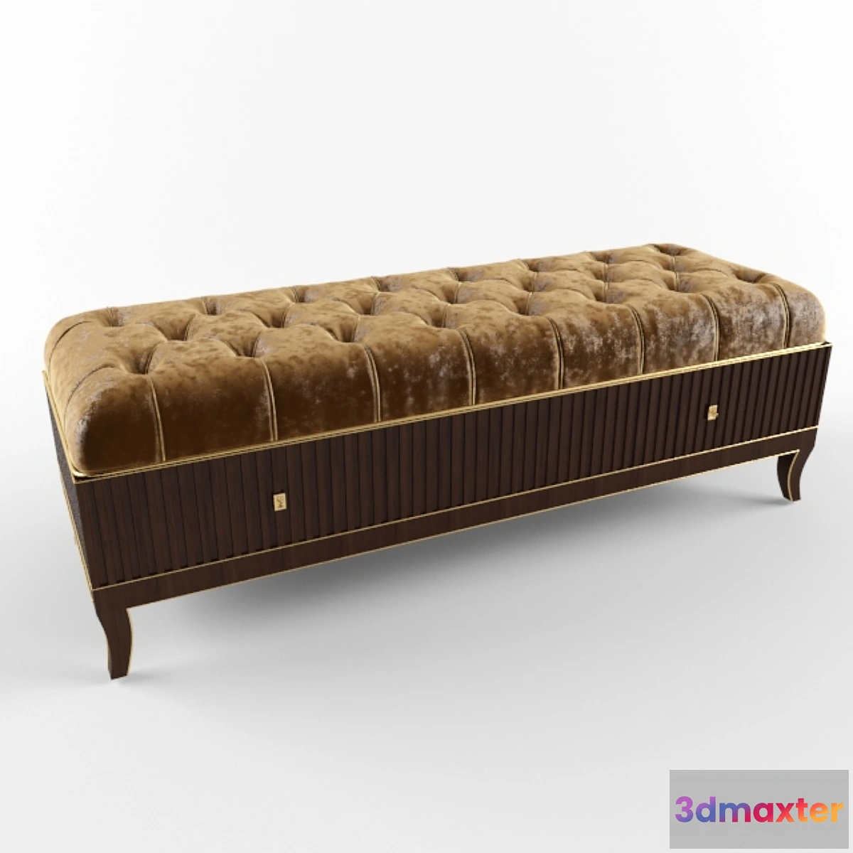 1274360 - Marge Carson Samba Storage Bench SBA48-1 3D Max