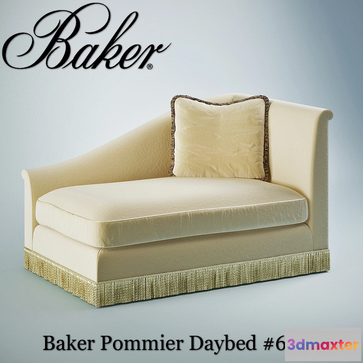 1274370 - Baker Pommier Daybed # 6322 3D Max