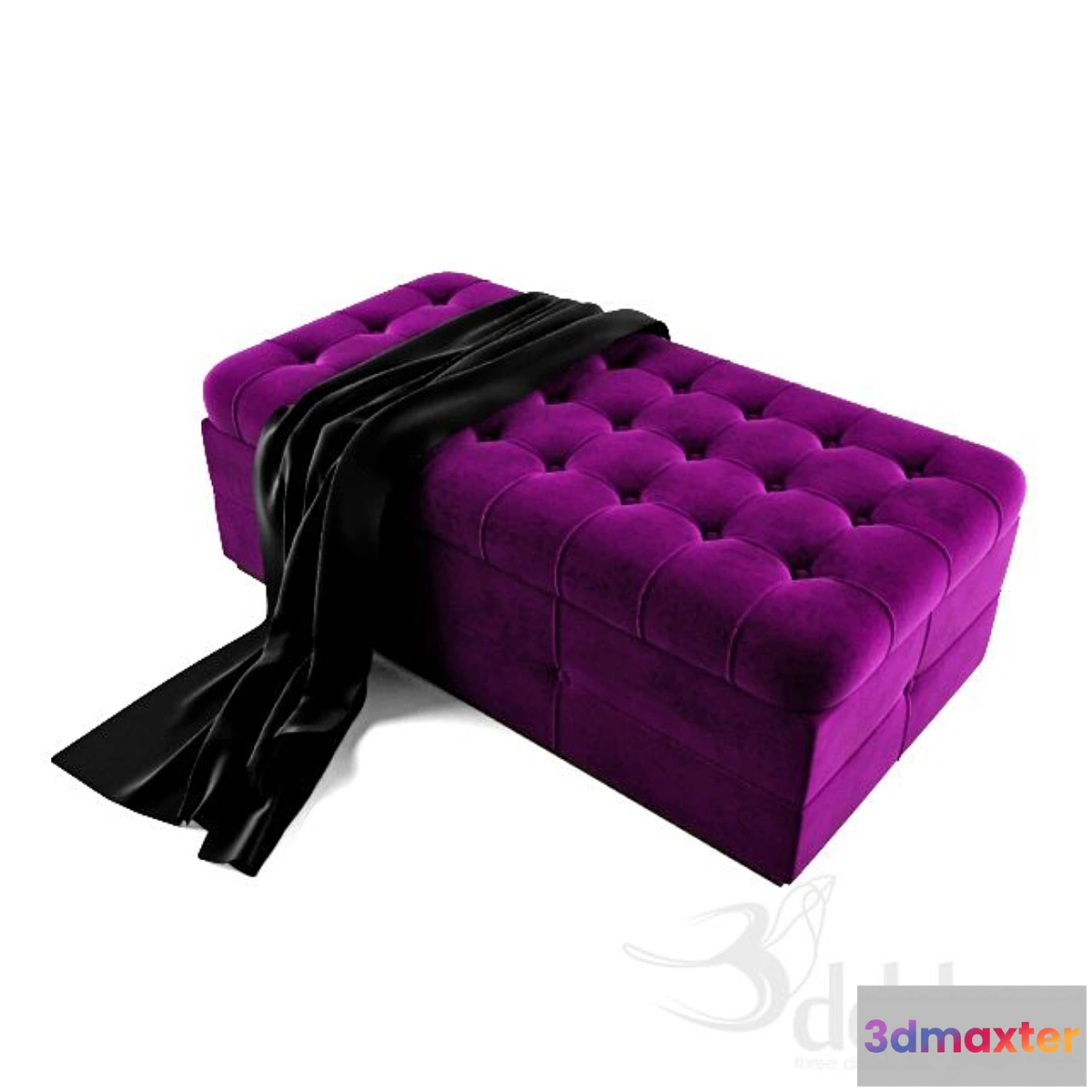 1274402 - tufted puff 3D Max