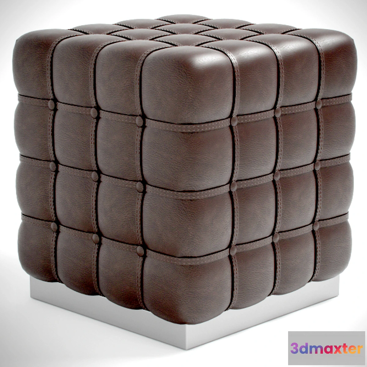 1276442 - Leather ottoman 3D Max