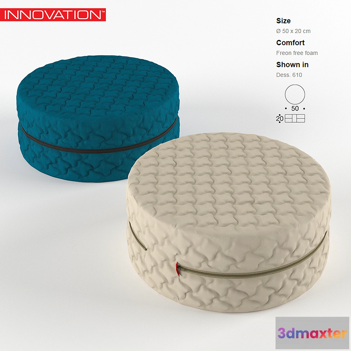 1276984 - INNOVATION Coz Deconstructed floor cushions 3D Max