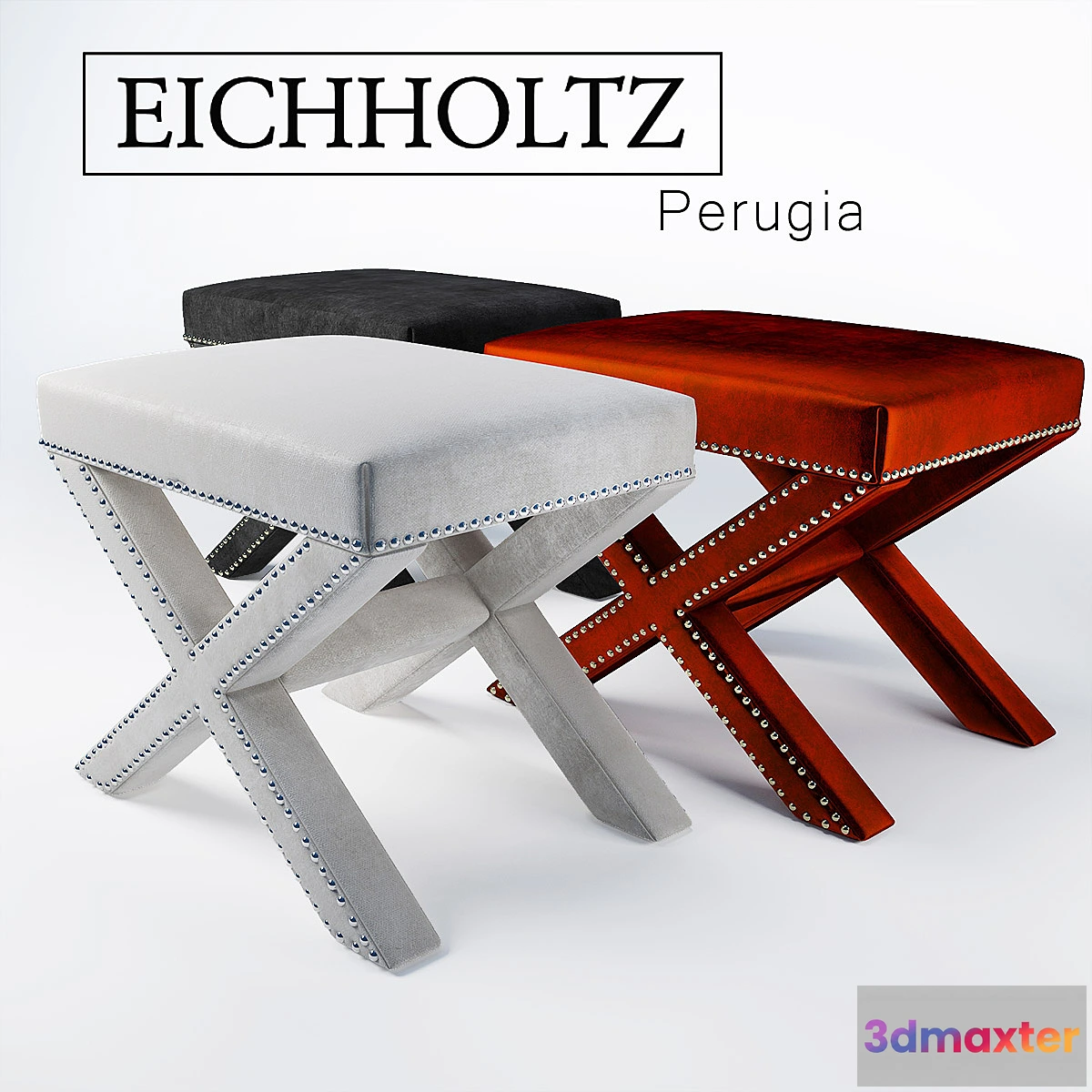1278328 - EICHHOLTZ Perugia Stool 3D Max