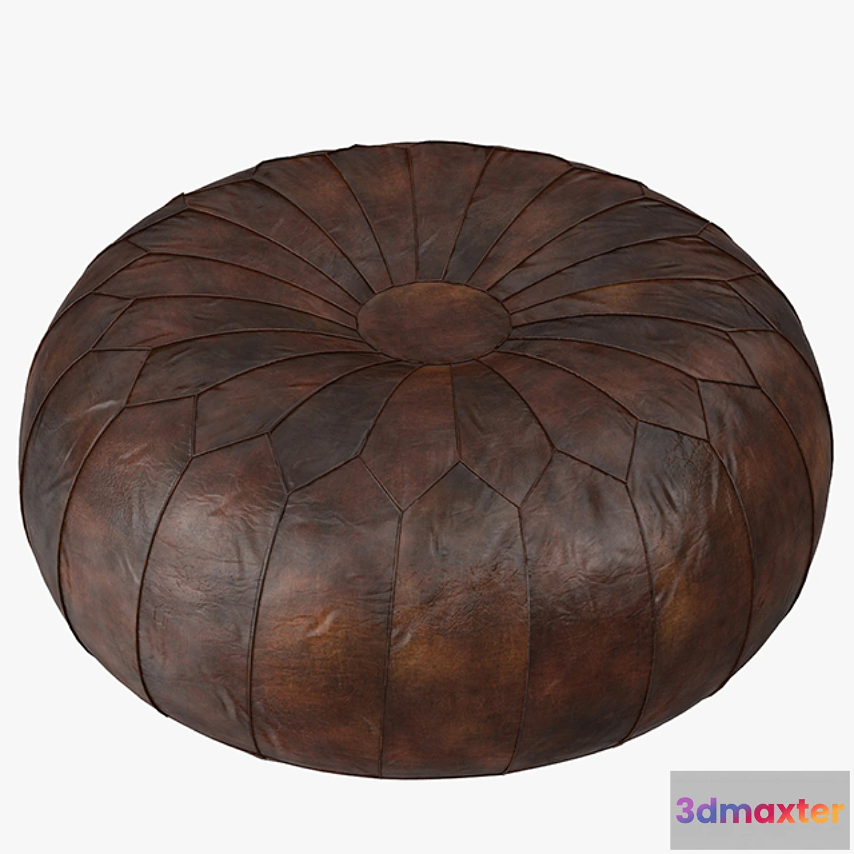 1284626 - Leather Pouf Ottoman 3D Max