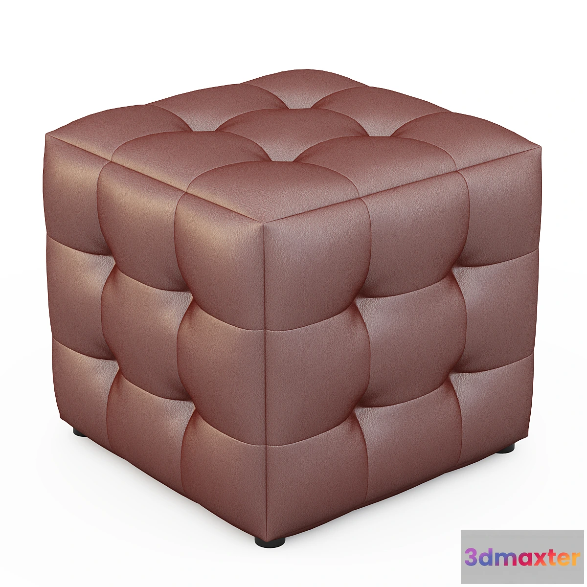 1285572 - Apollo Bronze Cube Ottoman 3D Max