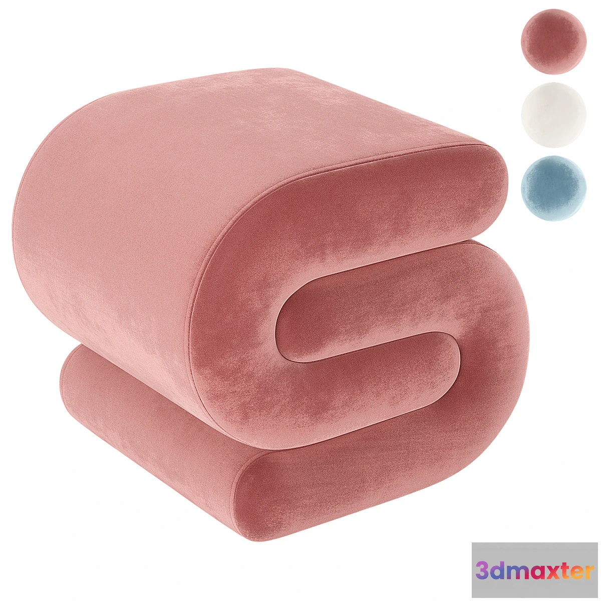 1295453 - Merle pouf from Westwing 3D Max