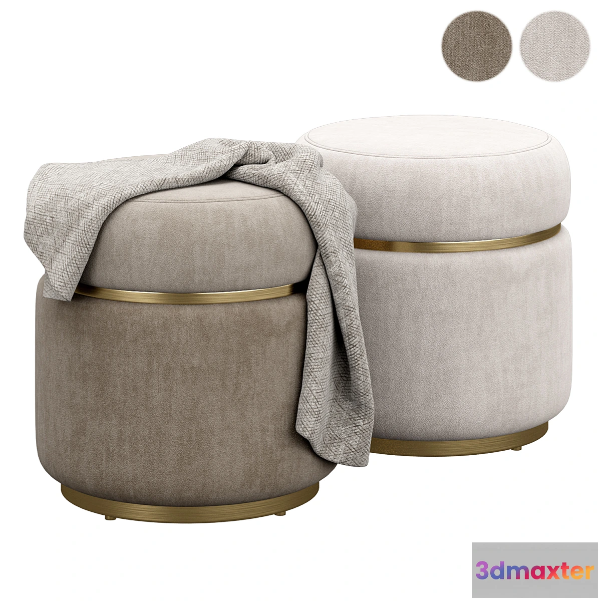 1296671 - Agra ottoman by frato 3D Max