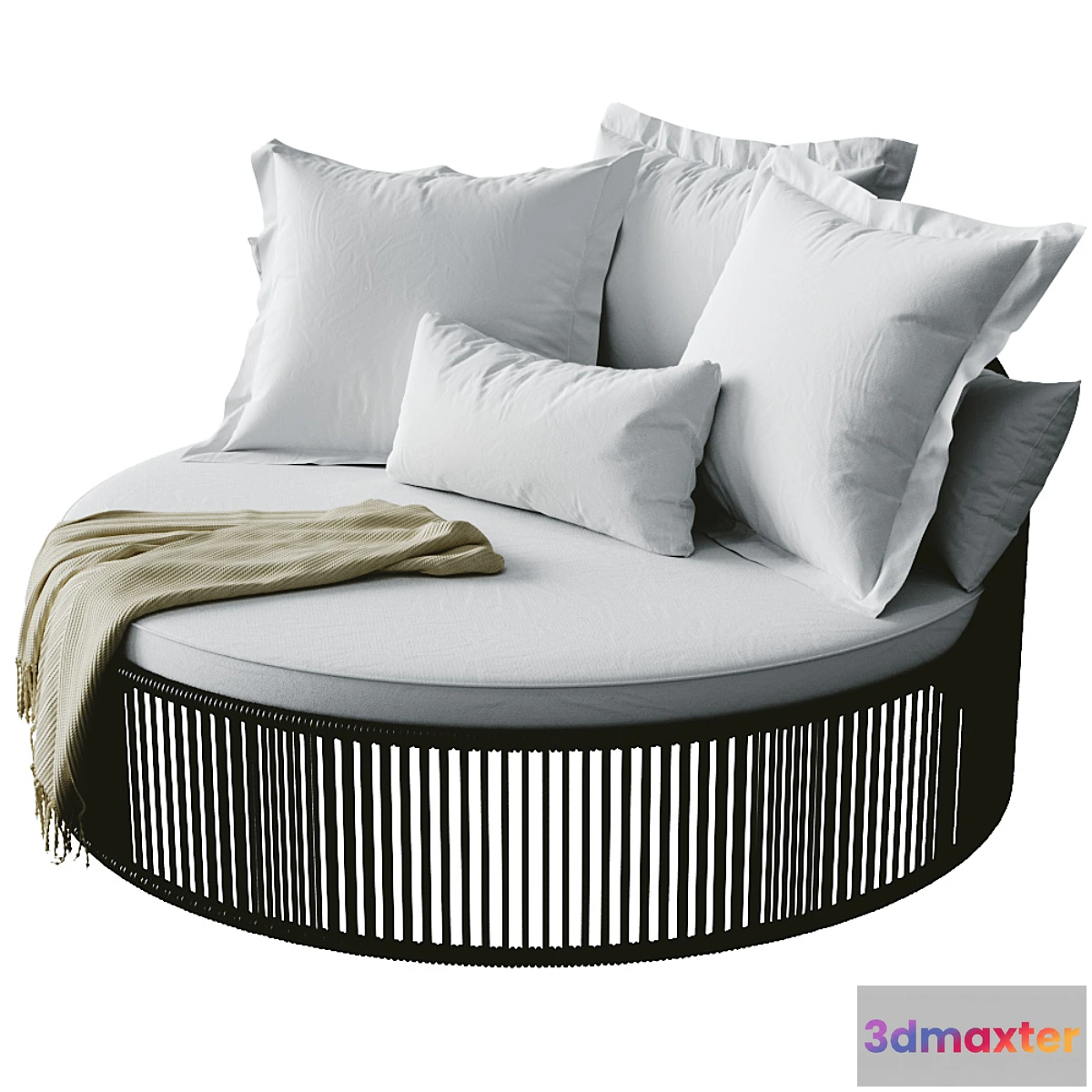 1297020 - Chaise daybed tropical 3D Max