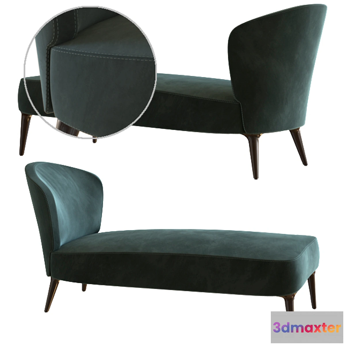 1298056 - Minotti - Aston Chaise-longue 3D Max