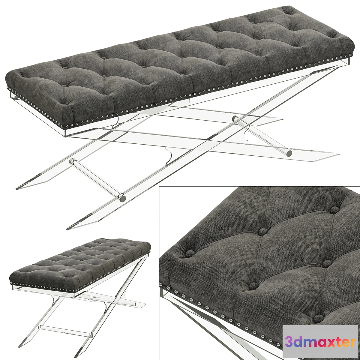1299749 - Eichholtz Bench Bruno 3D Max