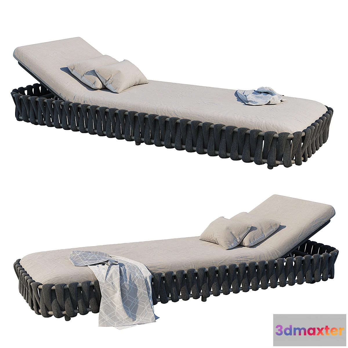1300781 - Tosca Adjustable Lounger - No.2 3D Max
