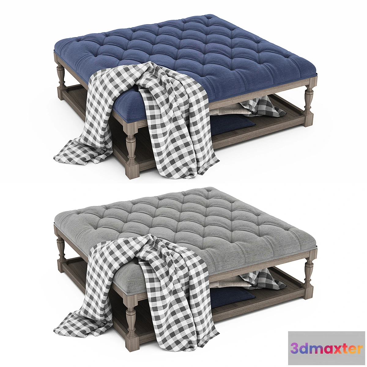 1300893 - Coffee Table Ottoman 3D Max