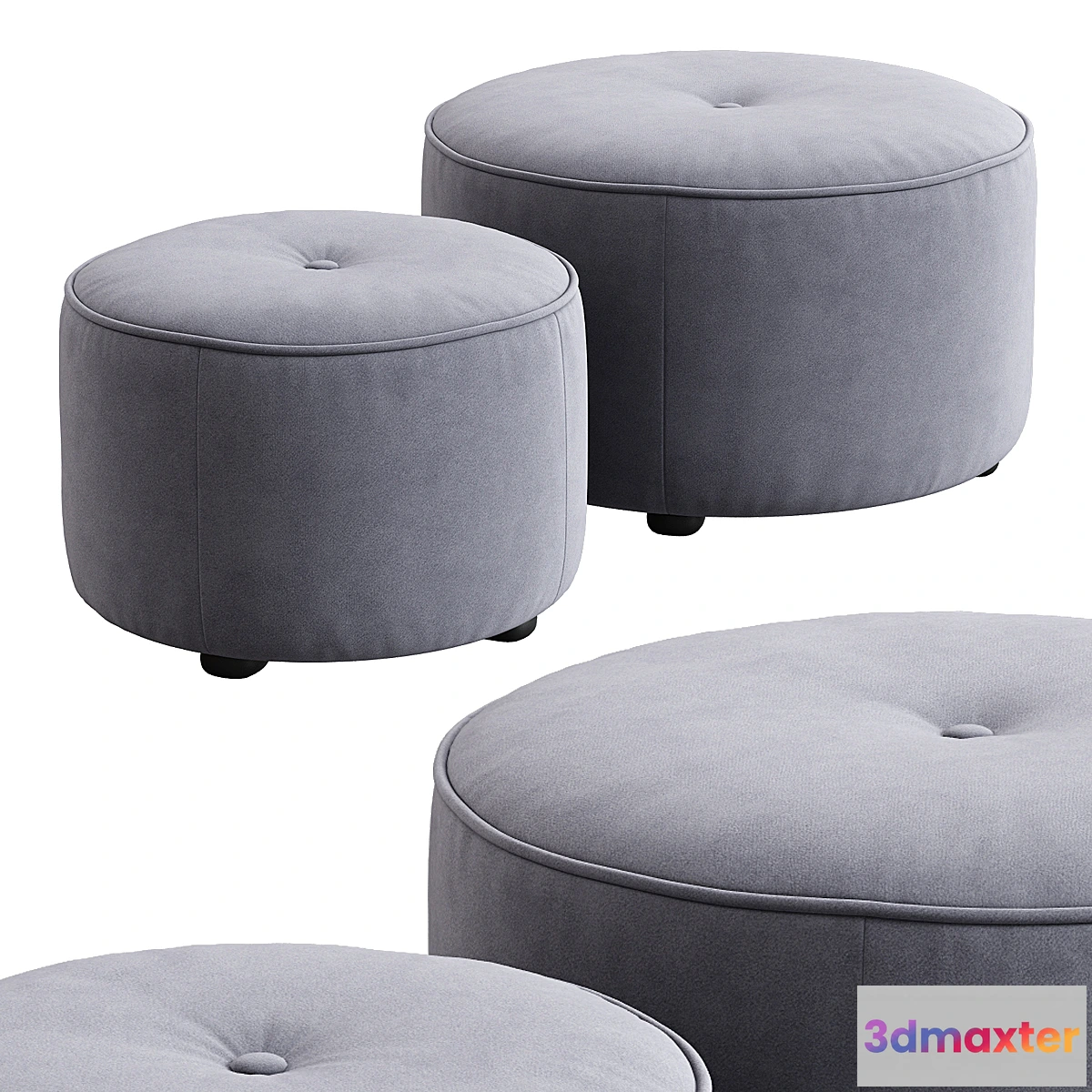 1302927 - Etro round ottoman 3D Max