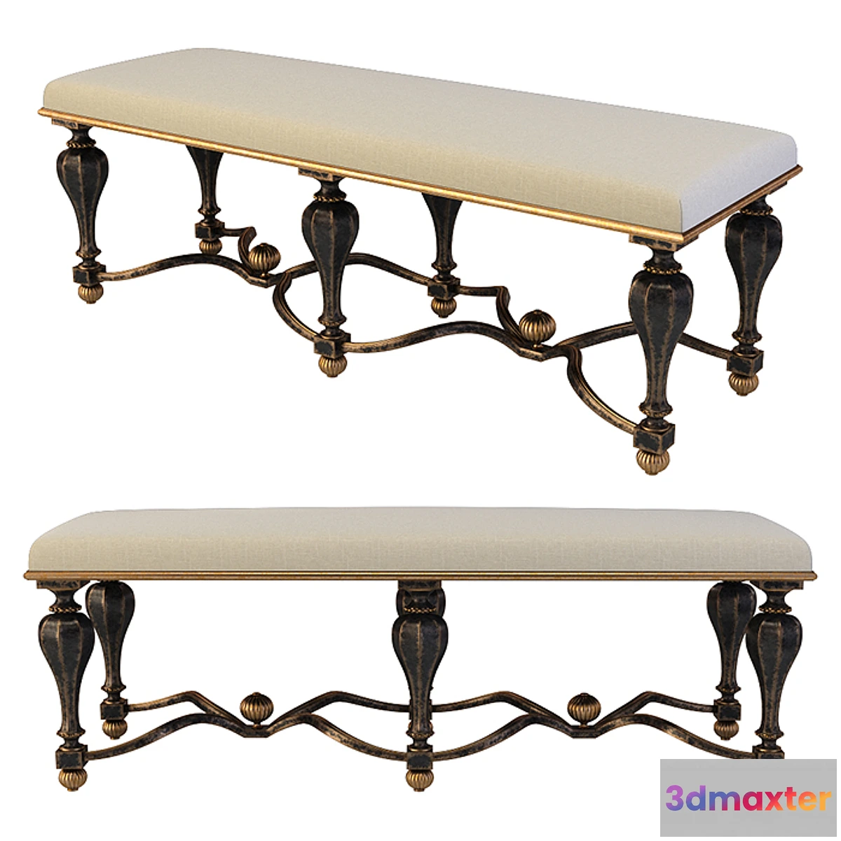 1307319 - banquette Chelini 3D Max