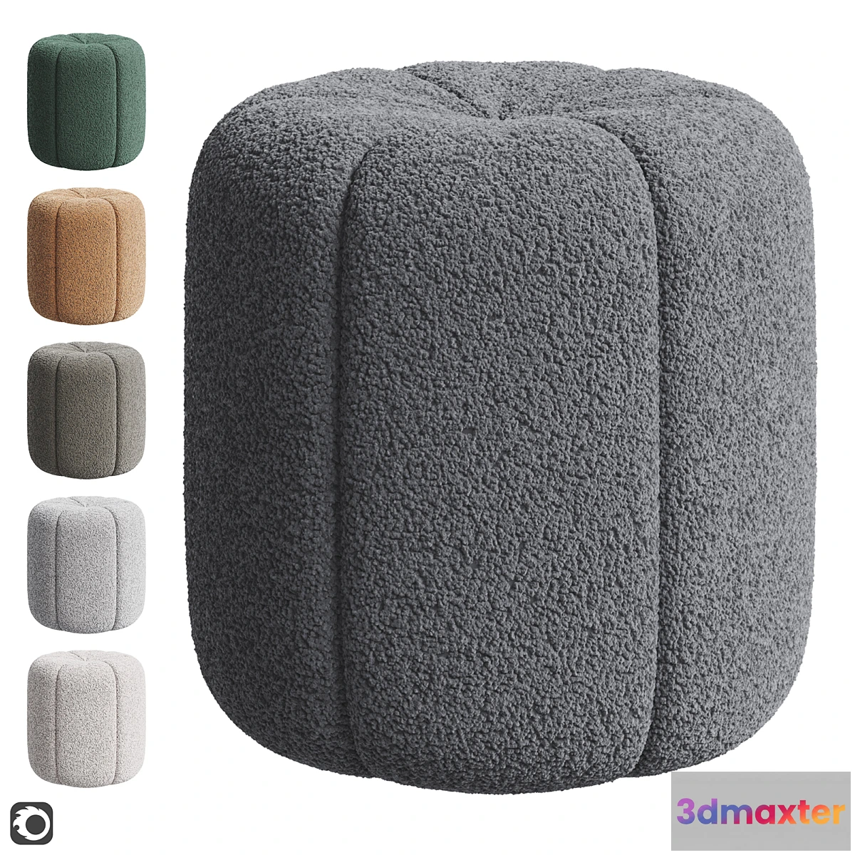 1309416 - Pouf Bath - No.2 3D Max