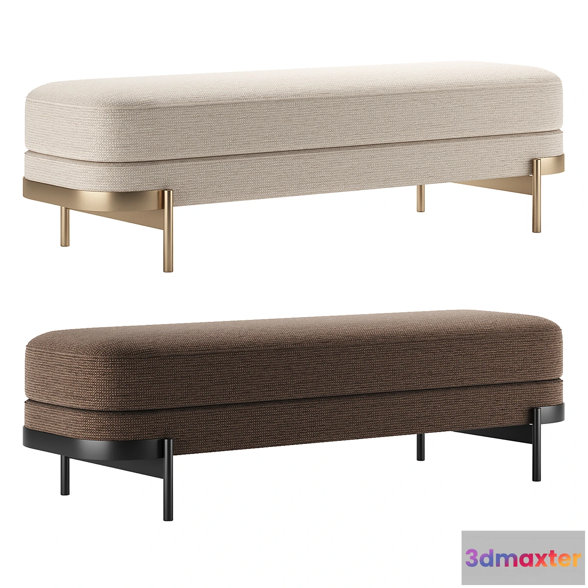 1310191 - BARRY  Bench by HC28 Cosmo set 2 - No.2 3D Max