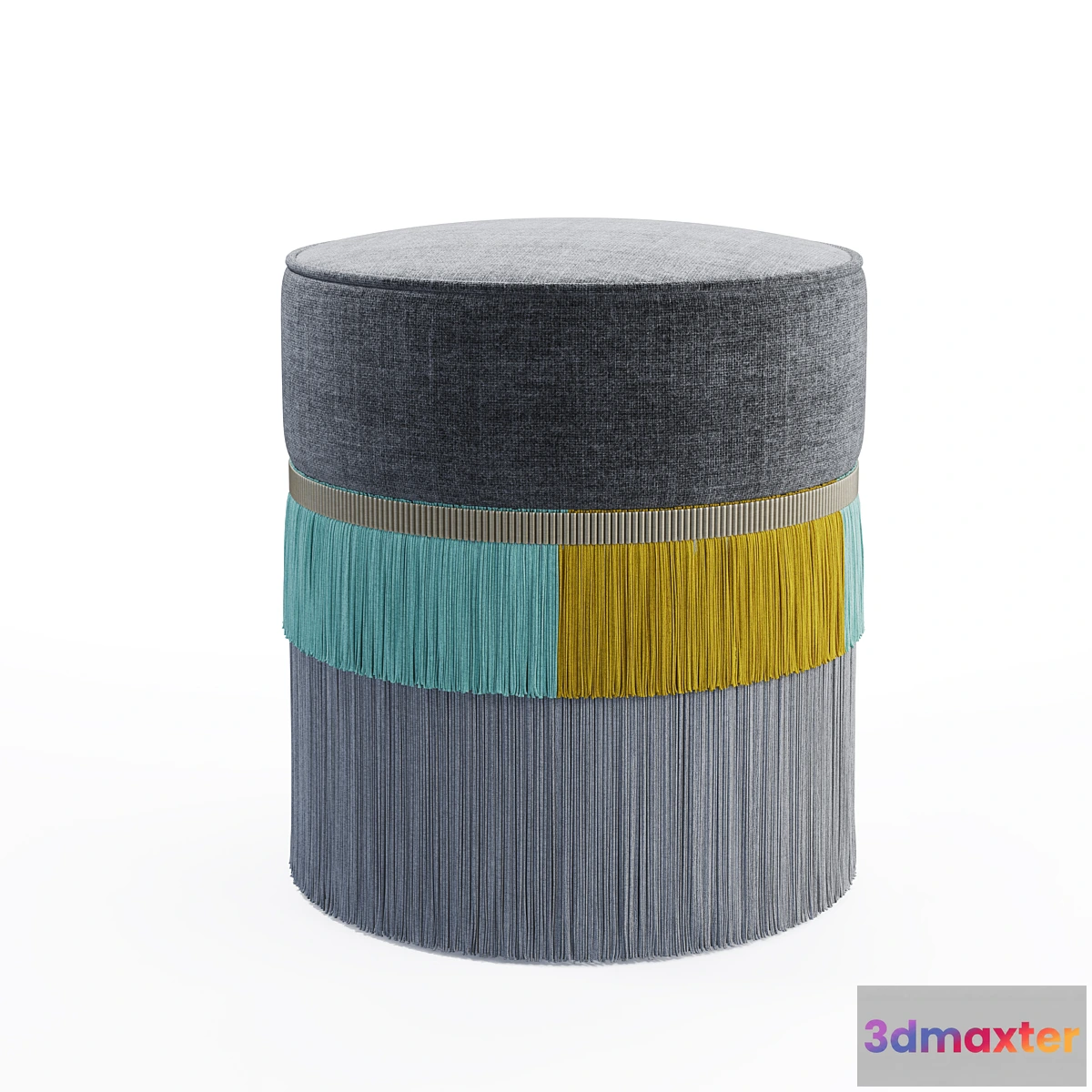 1310299 - Couture Plain Pouf 3D Max