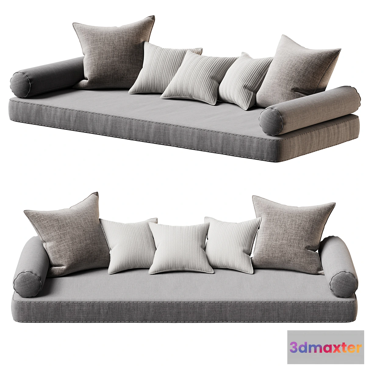 1311152 - Window sill cushions 3D Max