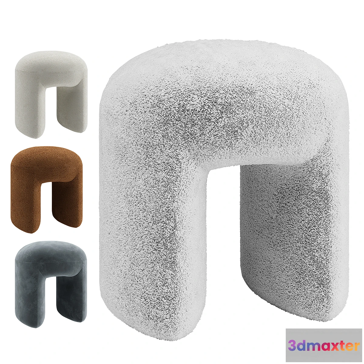 1313363 - Pouf Shaggy OGOGO 3D Max