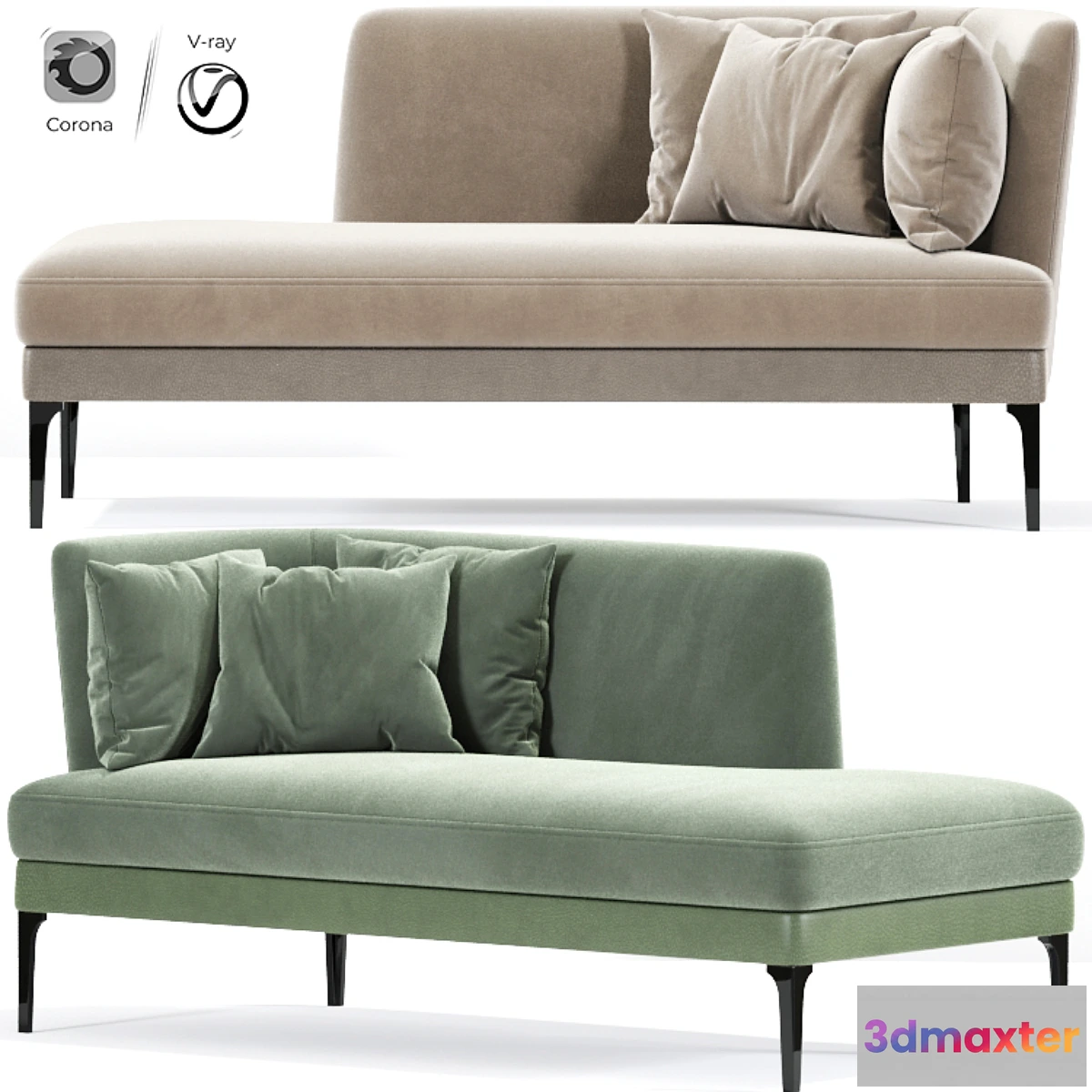 1313687 - Munia Chaise Lounge 3D Max