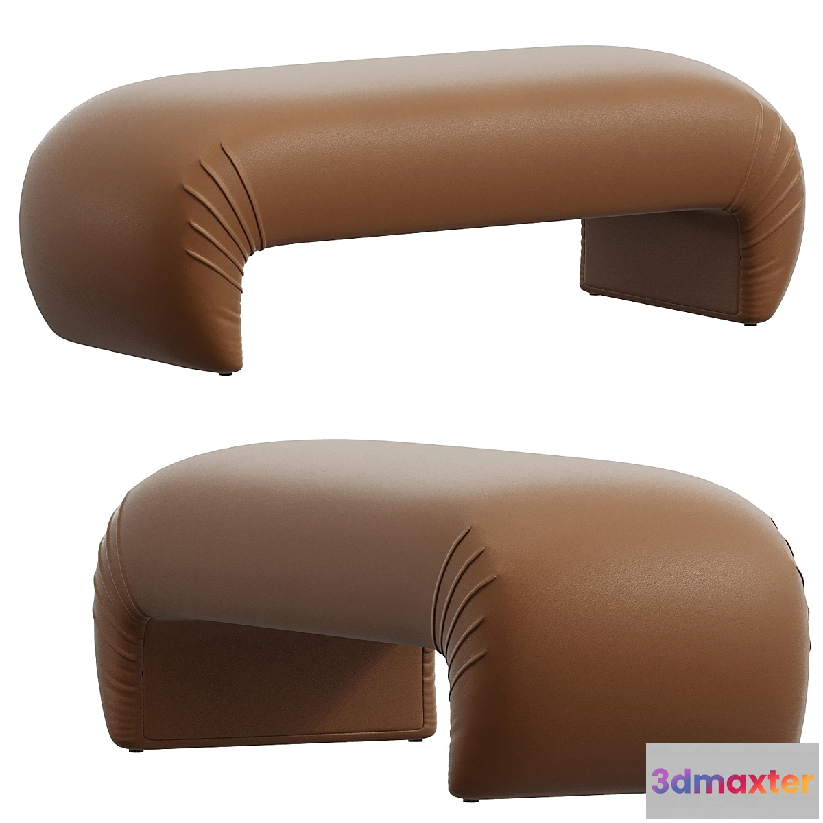 1314986 - Crescent Bench B6010 Tan 3D Max