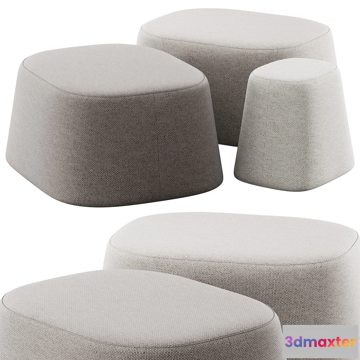 1325709 - Poufs Float by Tacchini 3D Max