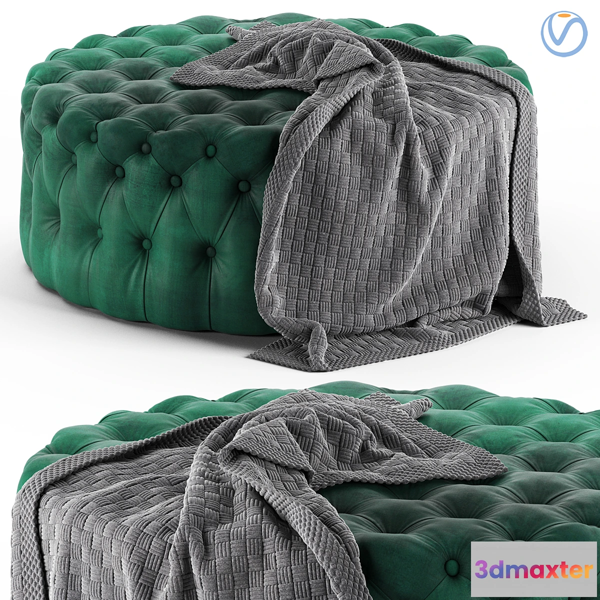 1327289 - Loftdesigne Pouf 1520 3D Max