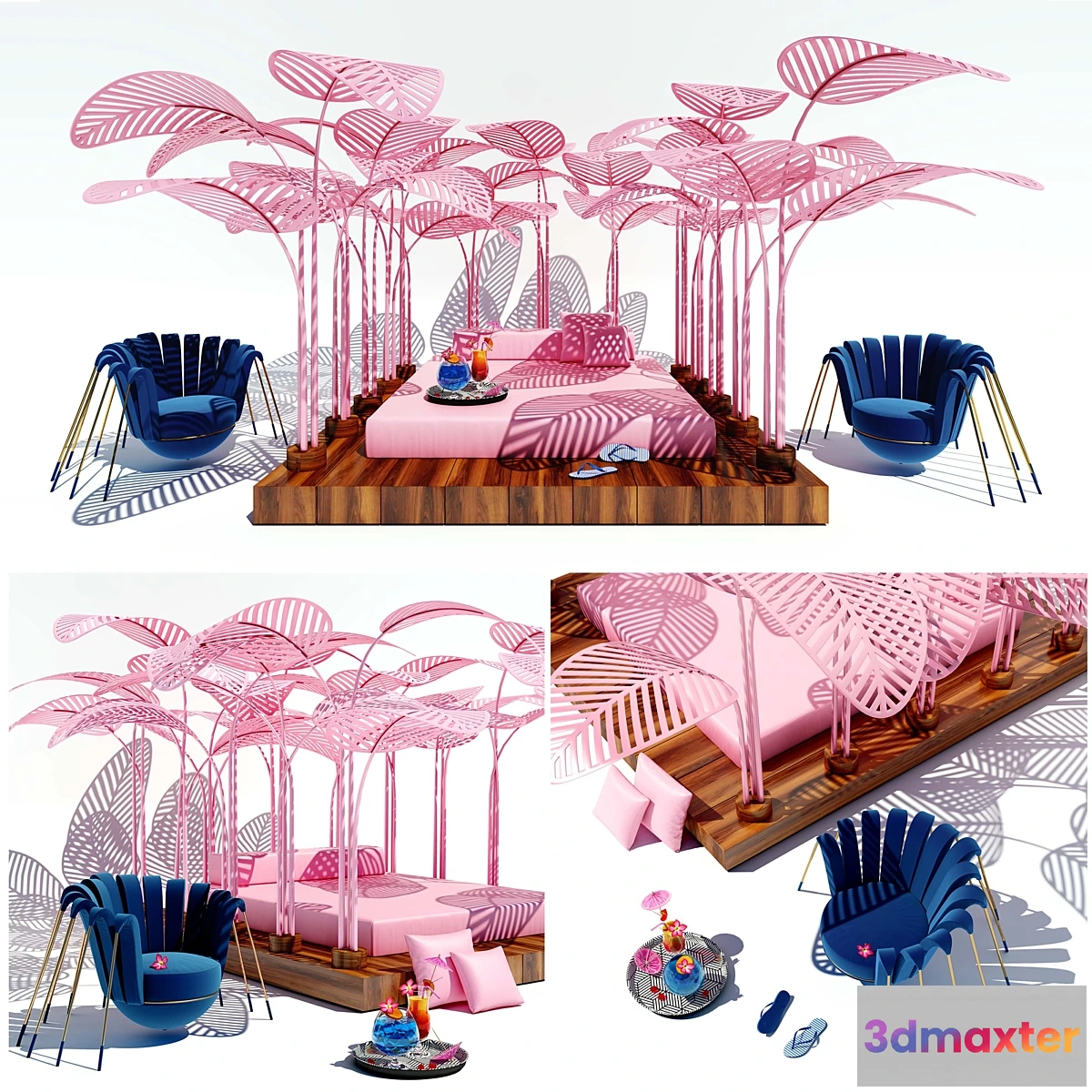 1329632 - LE REFUGE FLAMINGO PINK by Mark Ange - No.2 3D Max