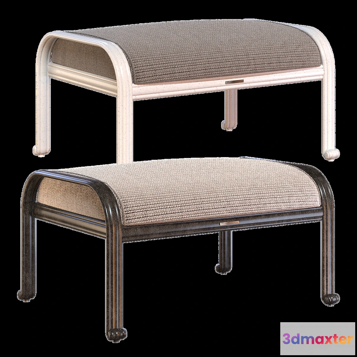 1333031 - OM Classic Padded stool 3D Max