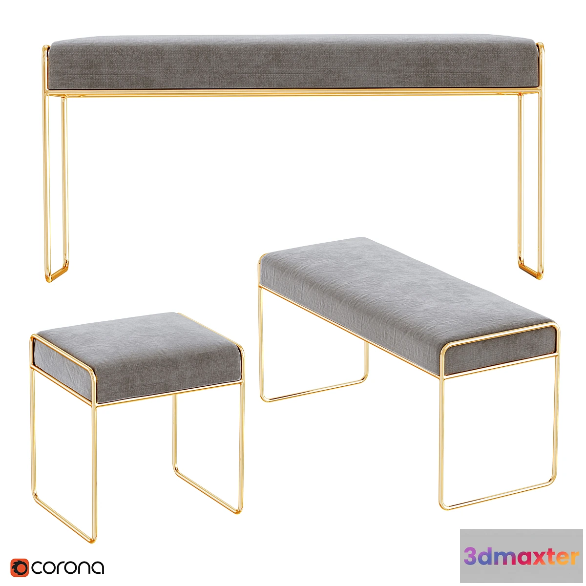 1335133 - STOOL_BENCH 3D Max