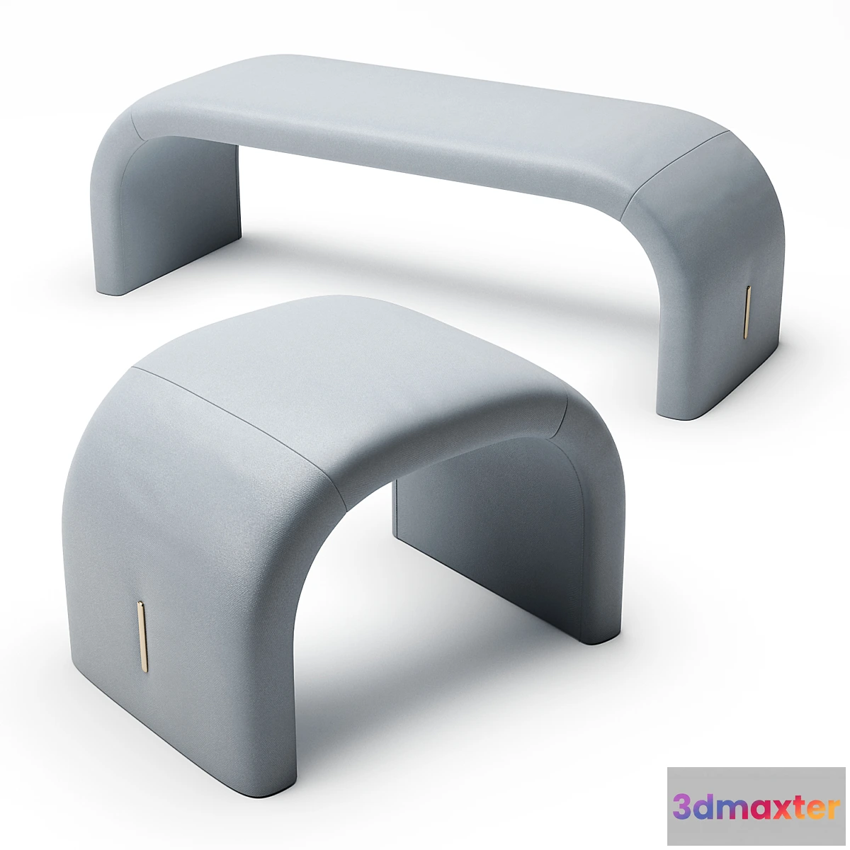 1344949 - ECLIPSE Bench and Pouf 3D Max