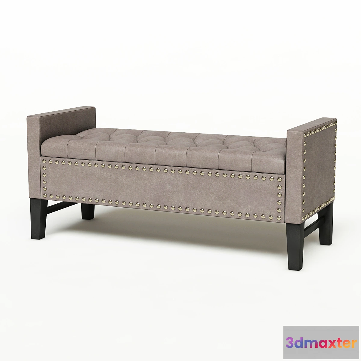 1346158 - Bench with drawer beige GARDA DECOR Alice BG 3D Max