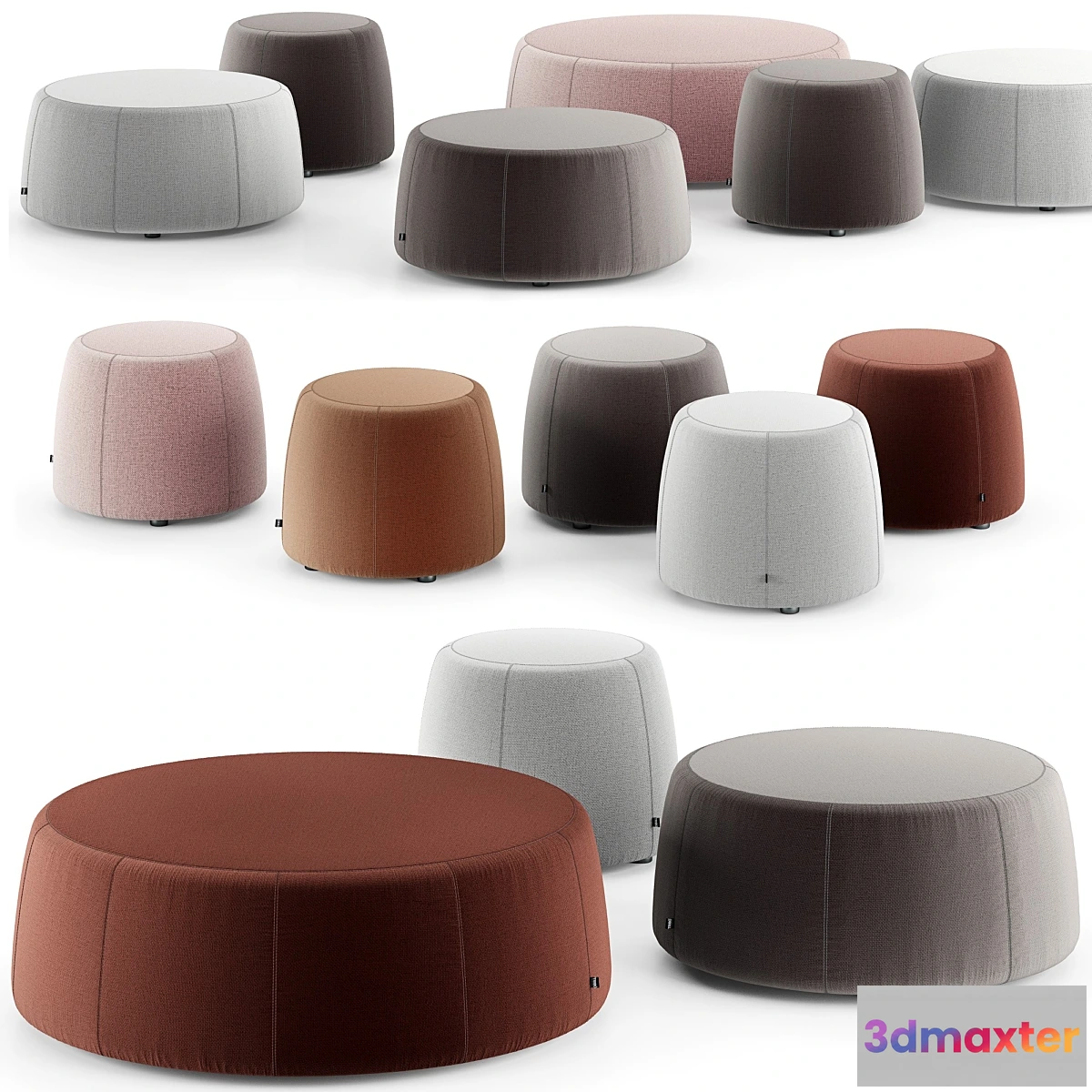 1348452 - Tribu nomad poufs 3D Max