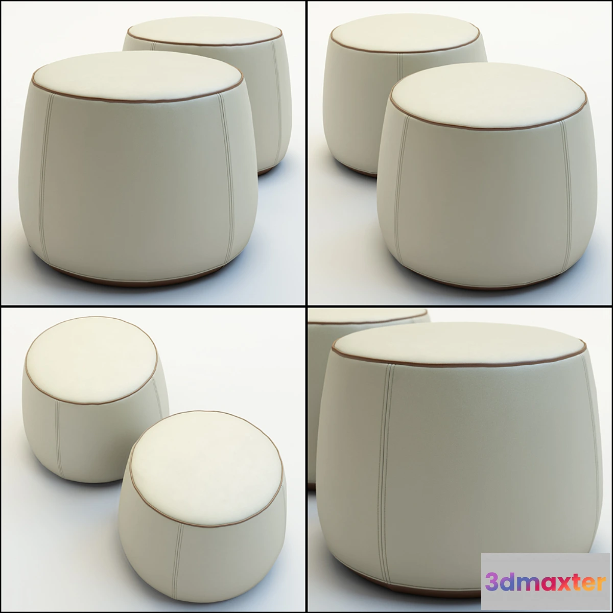 1355529 - Pouf Grace Alf 3D Max