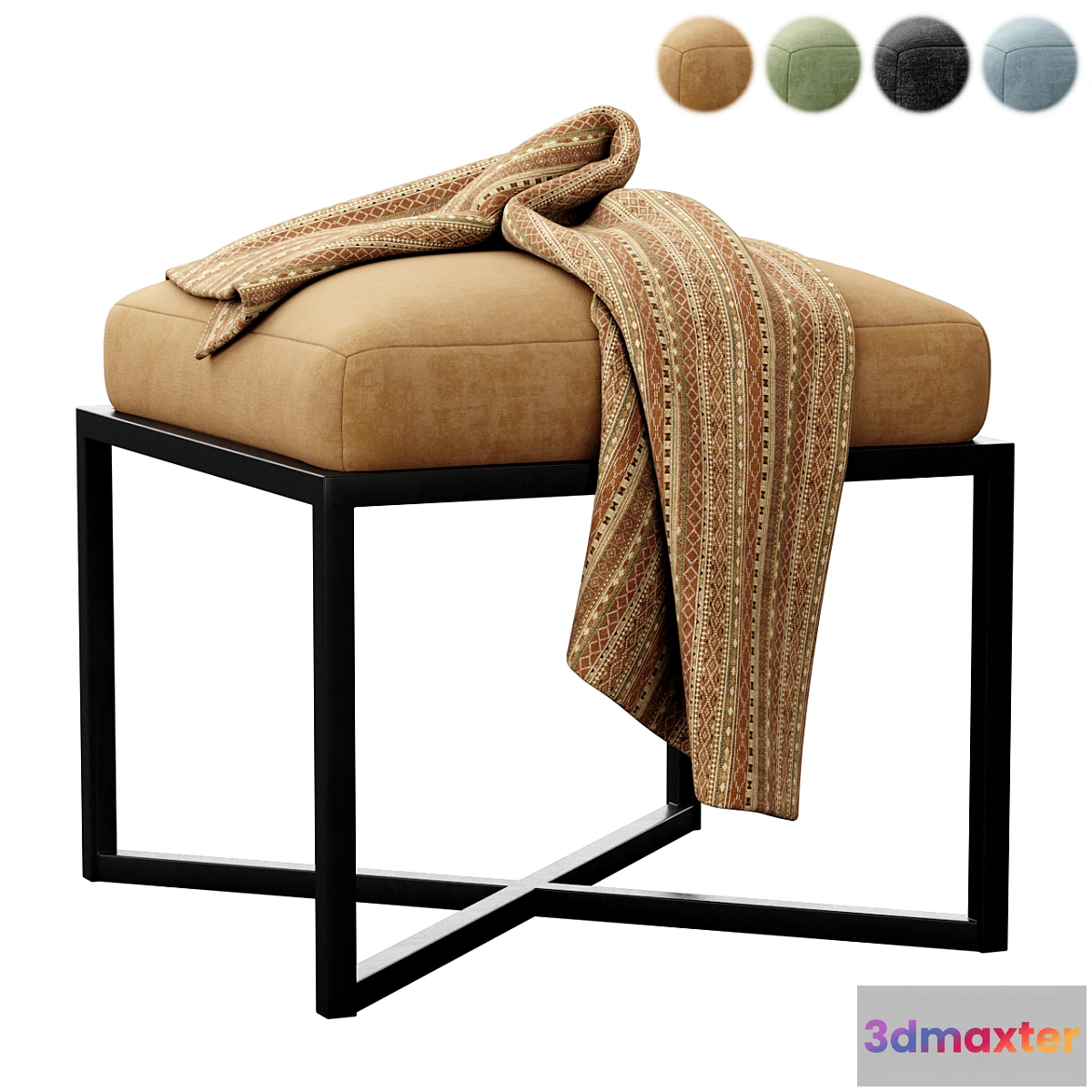 1398716 - Four hands nadia accent stool 3D Max