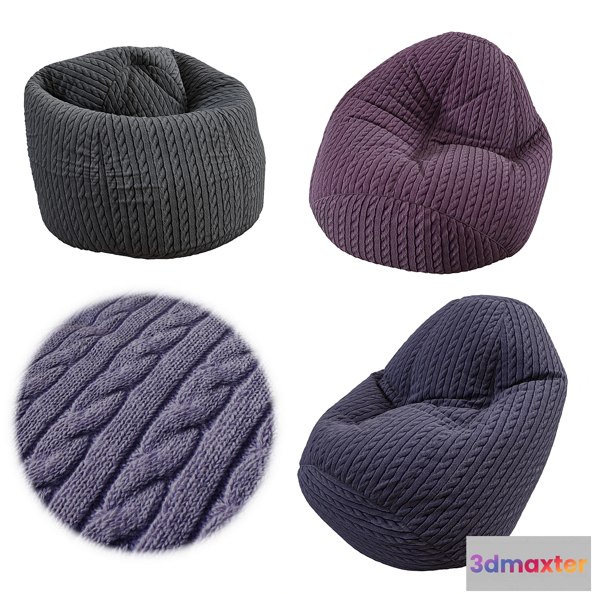 1399242 - Bean bags 3D Max