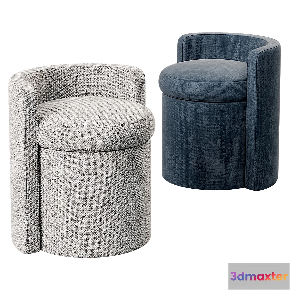 1402220 - Arcadia stool eichholtz 3D Max