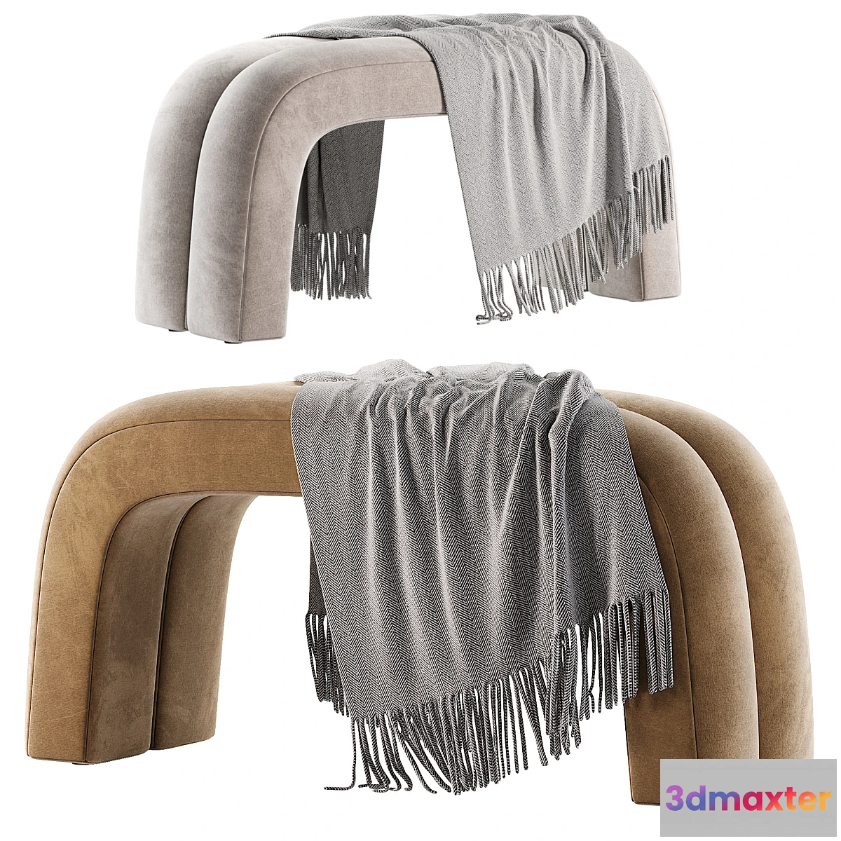 1402326 - Piper Bench - Lander Ochre 3D Max