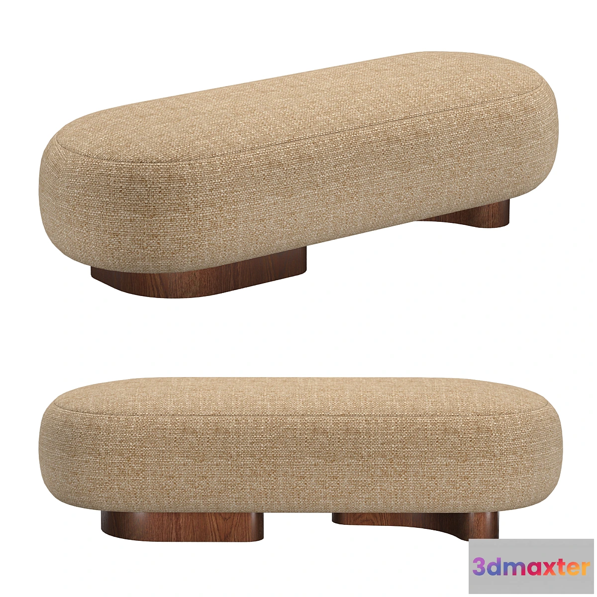 1402842 - Bench oval 3D Max