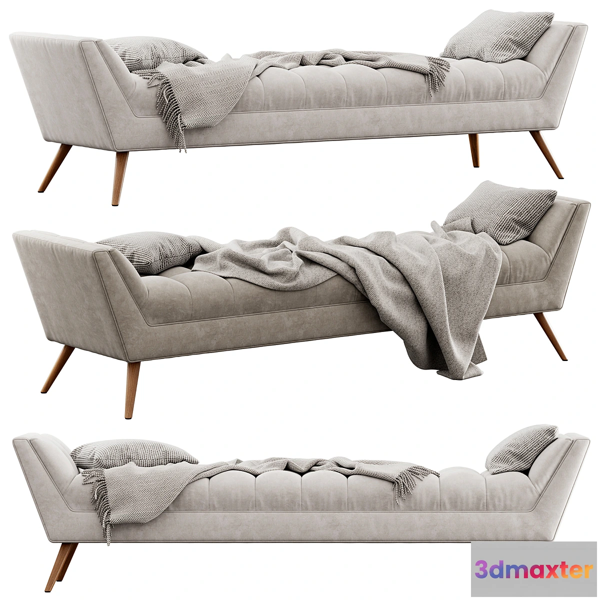 1402970 - Fiske Upholstered Large Bench by Ivy Bronx 3D Max