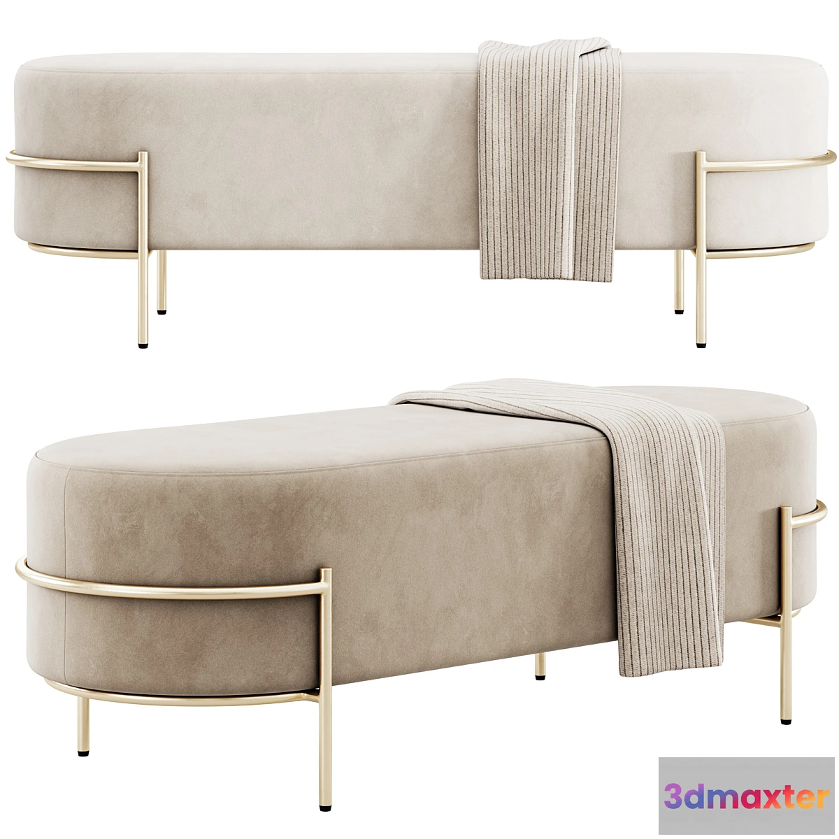 1403950 - Banquette Recamier Houston By LIV Decora 3D Max